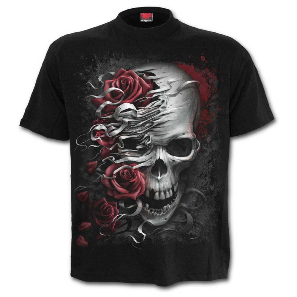 Spiral - SKULLS N' ROSES Tshirt Homme - Noir